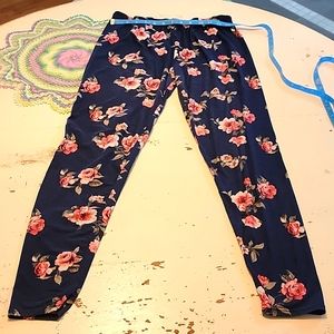 Womens Floral Leggings- Super Soft